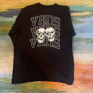 Vans Black Skull Long Sleeve